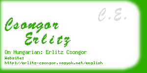 csongor erlitz business card